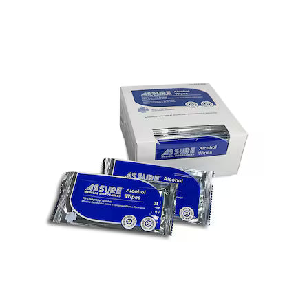 ASSURE Alcohol Wipes in Box (20cm x 20cm)