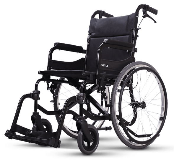 SOMA 215 Ultra Lightweight Wheelchair (18'') - Flat Black