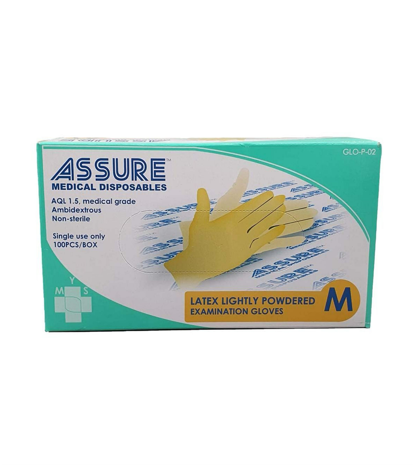 ASSURE Lightly Powdered Latex Gloves