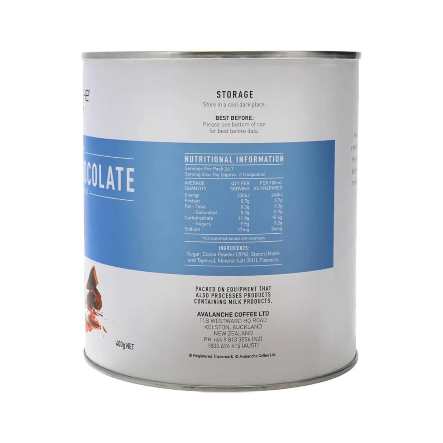 AVALANCHE Drinking Chocolate 400gm