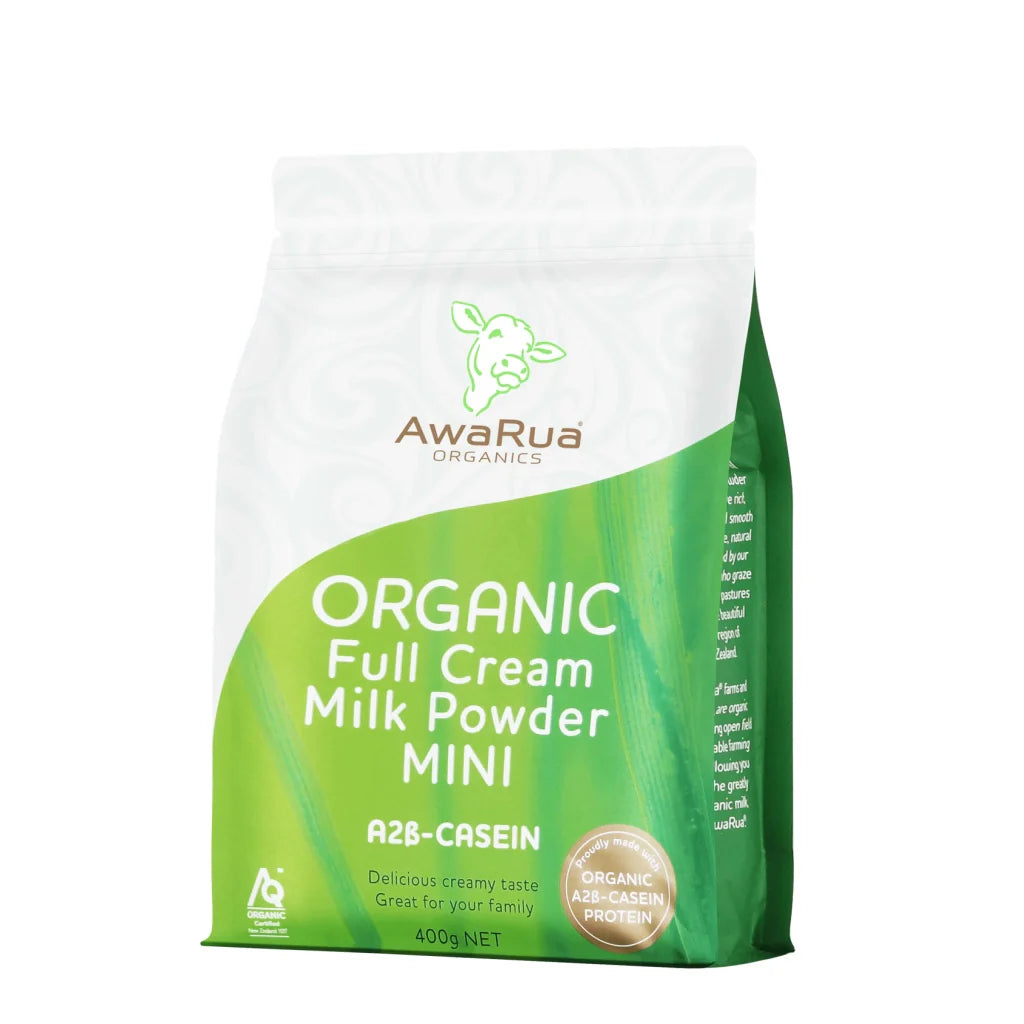 AWARUA ORGANICS Full Cream Milk Powder A2 Casein Mini POUCH