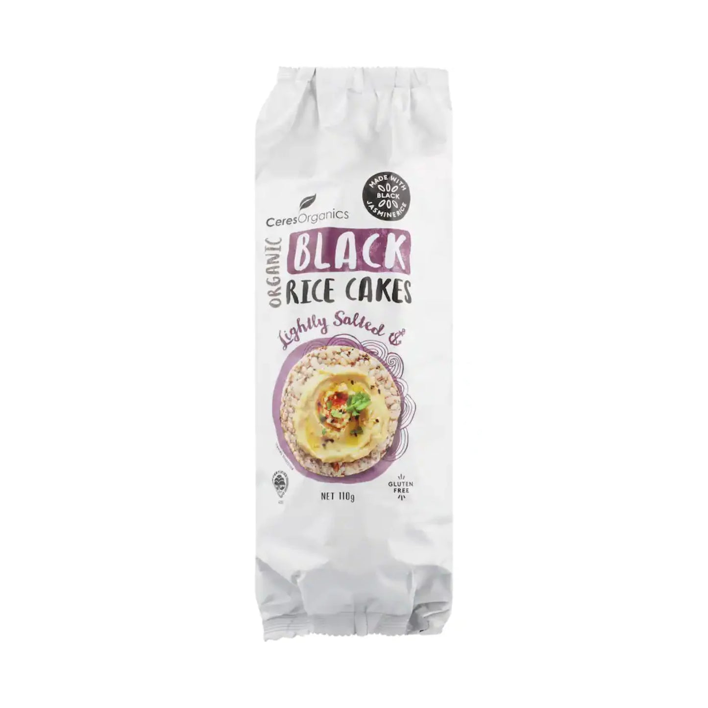 CERES ORG Black Rice Cakes Lightly Salted