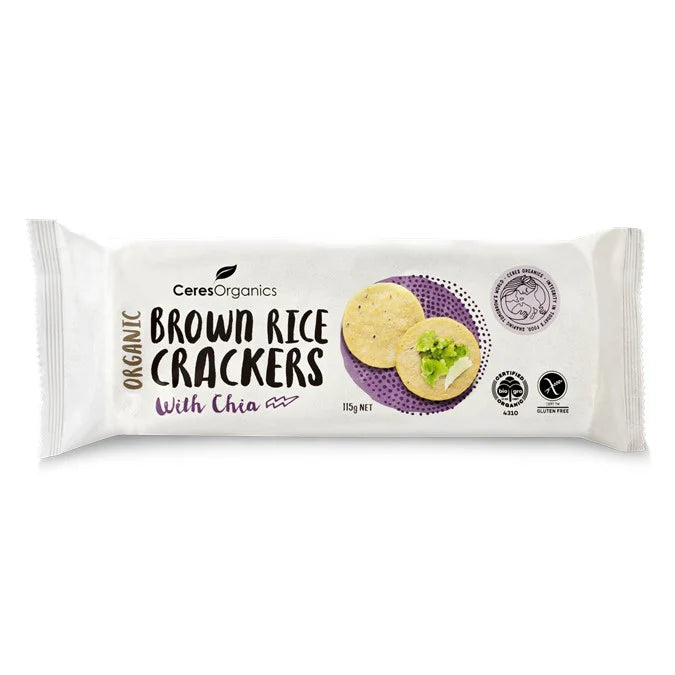 CERES ORG Brown Rice Crackers with Chia