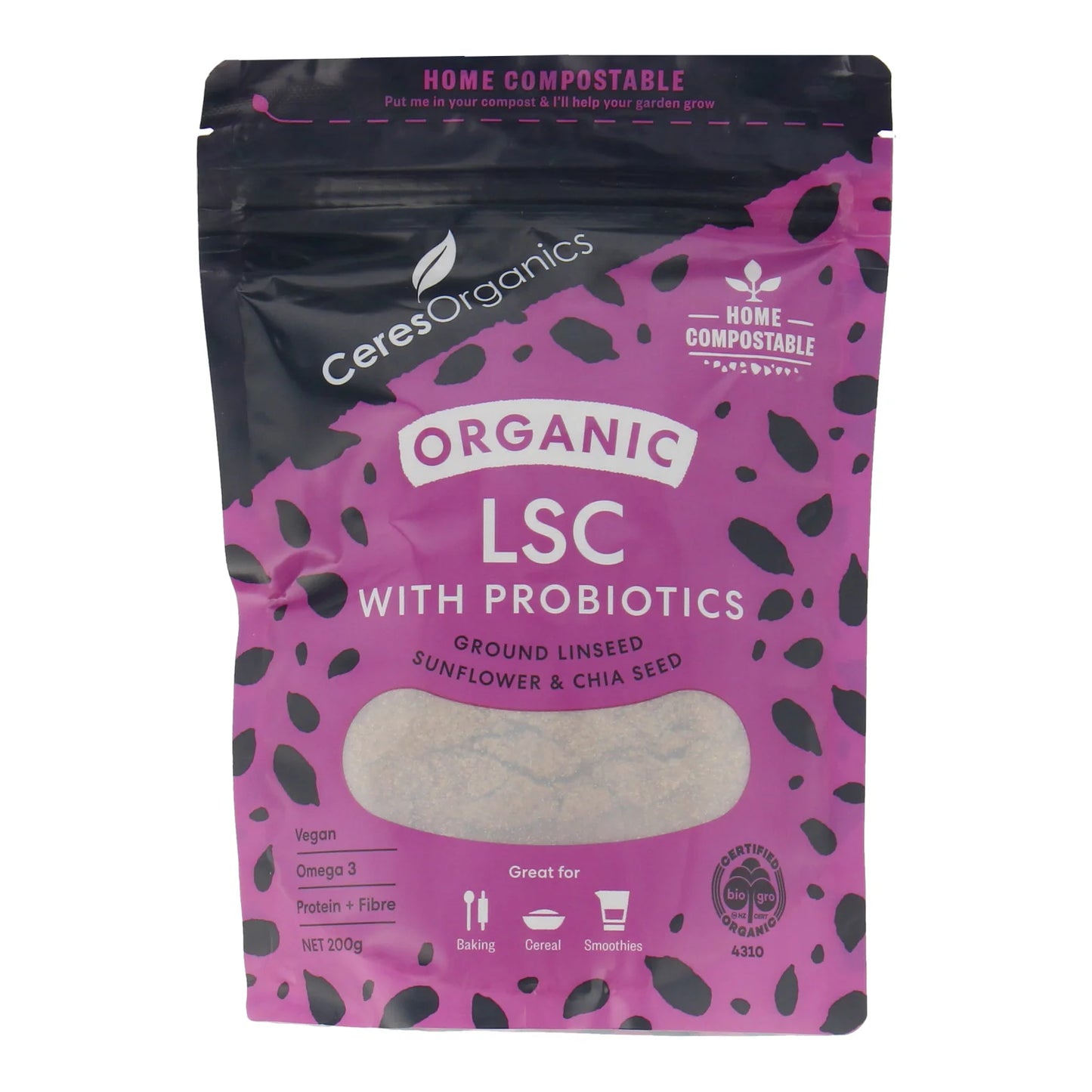 CERES ORG LSC (Linseed, Sunflower, Chia) with Probiotic