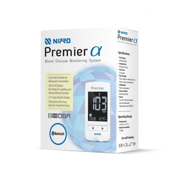 NIPRO Premier Alpha Blood Glucose Meter Starter Pack