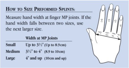 Preformed Functional Position Hand Splint