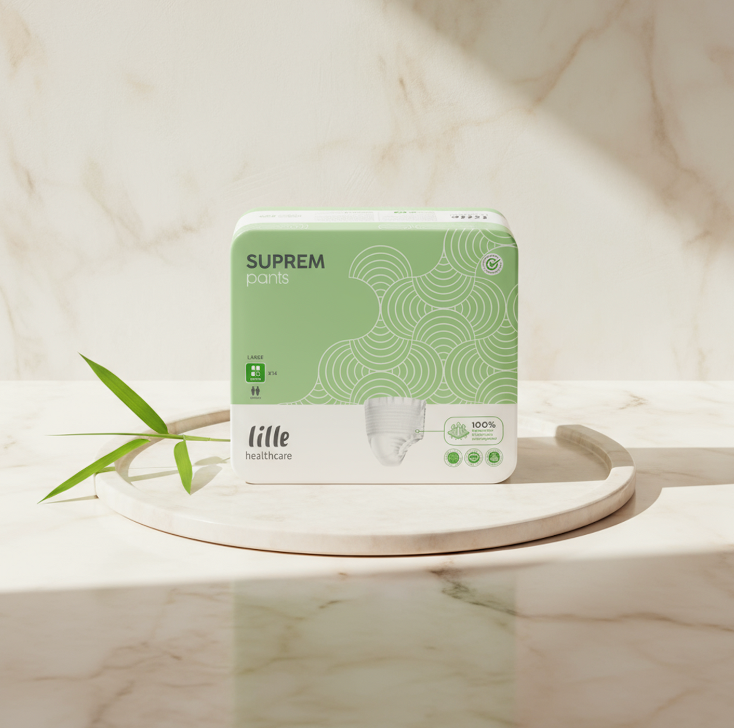LILLE SUPREM Fit Adult Diapers, Green Super
