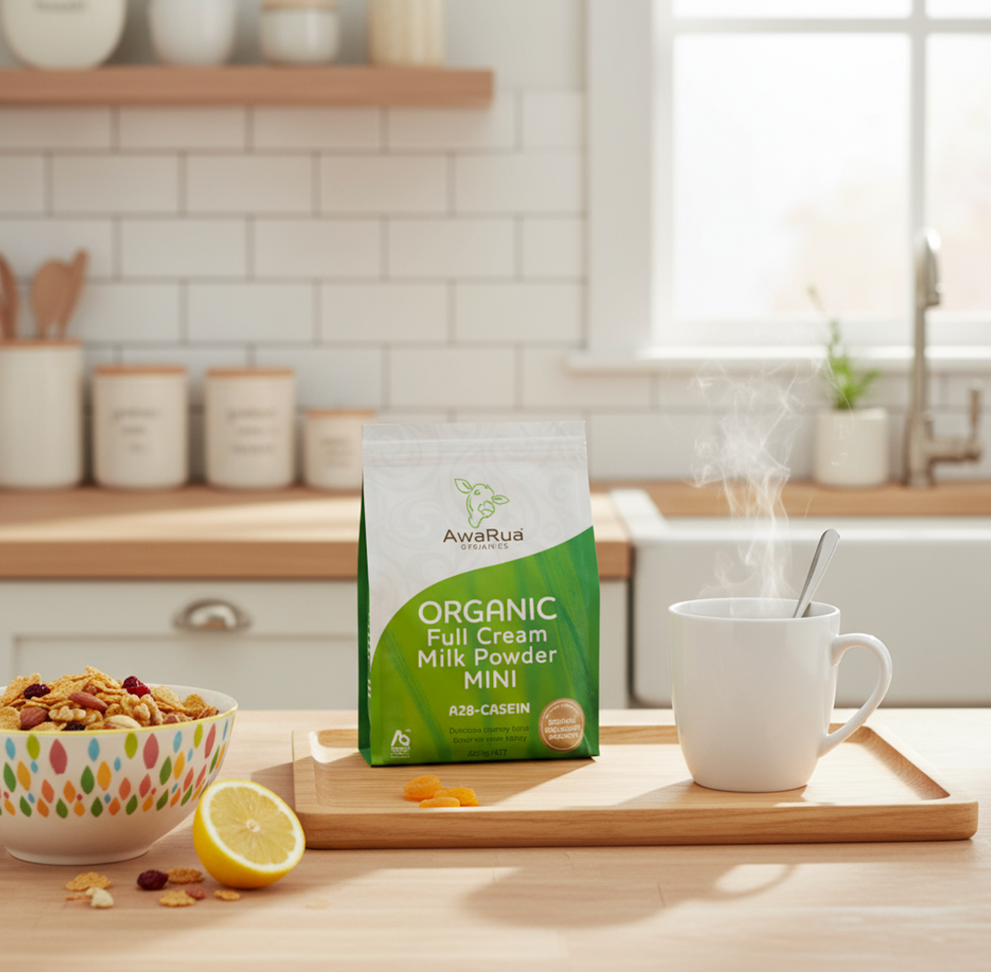 AWARUA ORGANICS Full Cream Milk Powder A2 Casein Mini POUCH