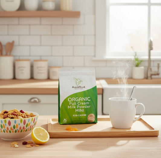 AWARUA ORGANICS Full Cream Milk Powder A2 Casein Mini POUCH
