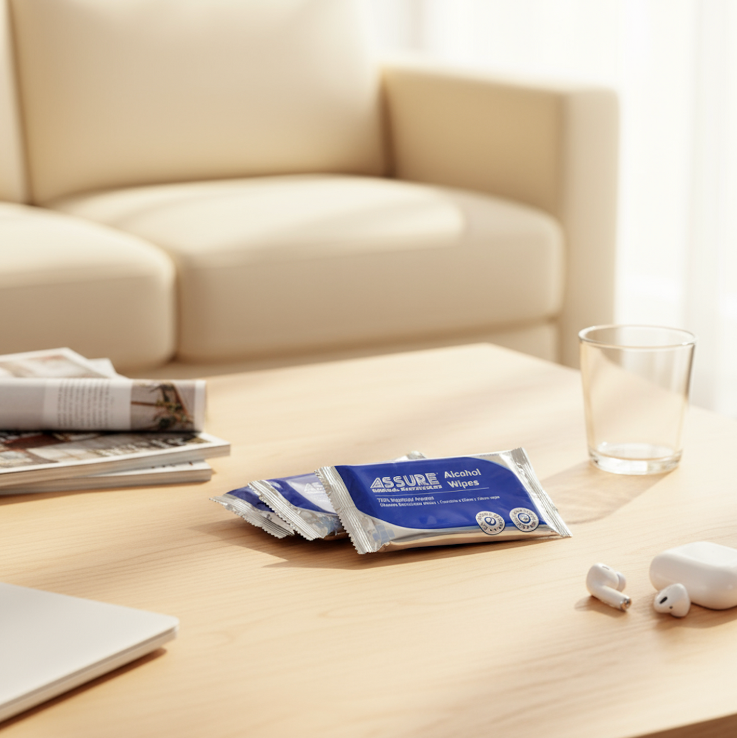 ASSURE Alcohol Wipes in Box (20cm x 20cm)