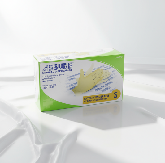 ASSURE Powder-Free Latex Gloves
