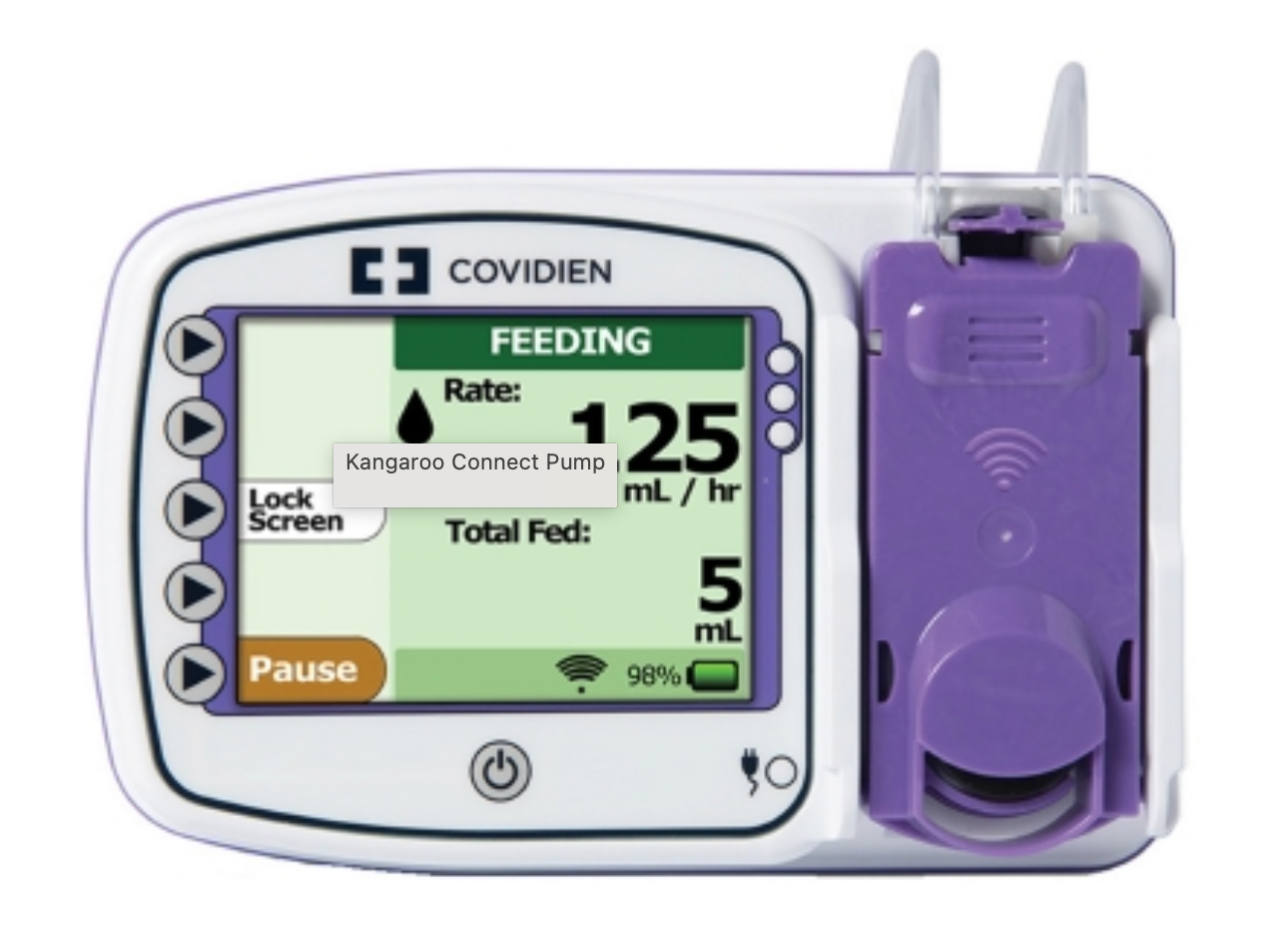 Kangaroo Connect Feeding Pump with Pole Connector