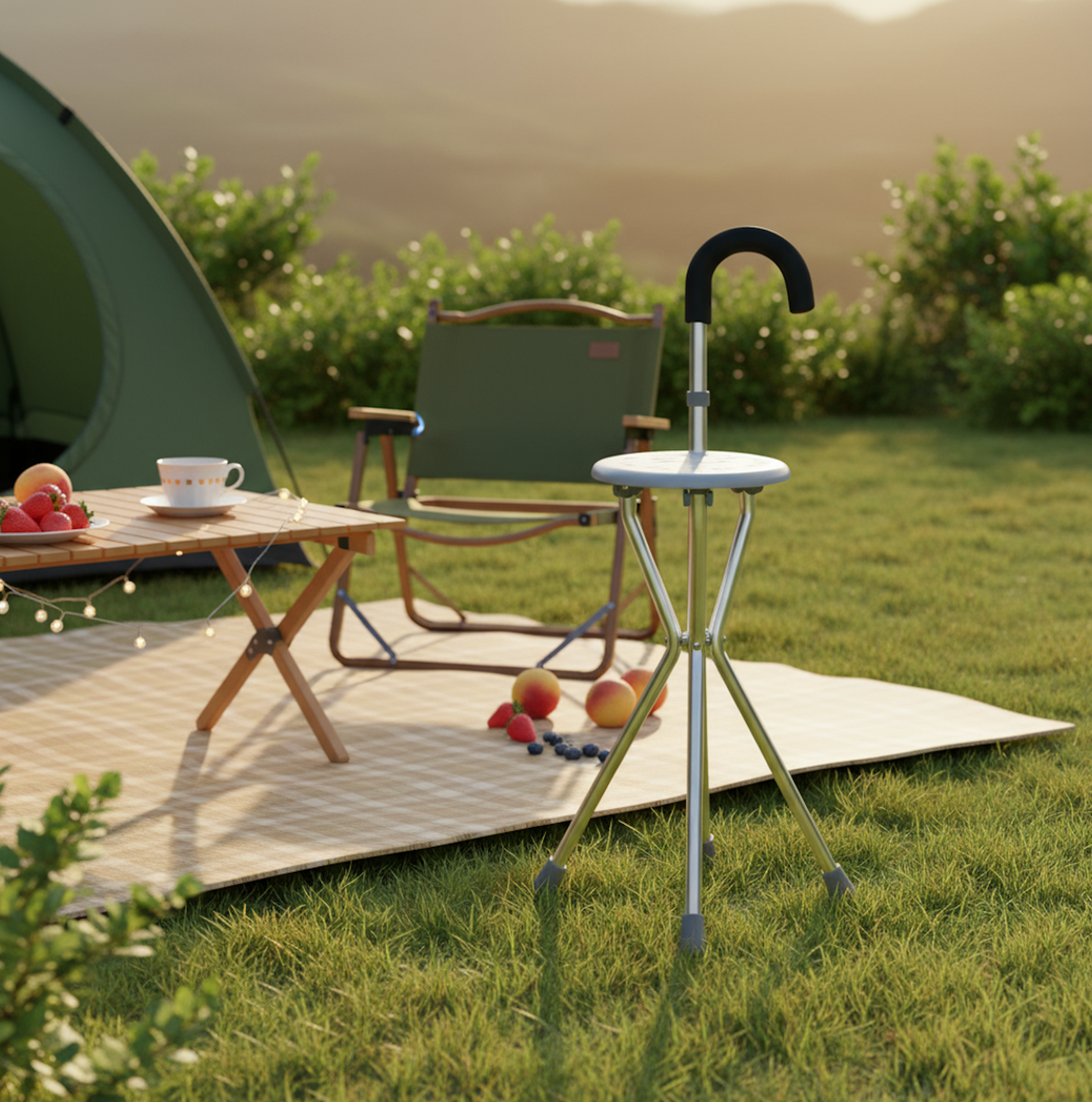 Foldable Seat Cane